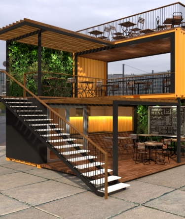 Ý tưởng thiết kế quán cafe khung thép cực chất thu hút giới trẻ