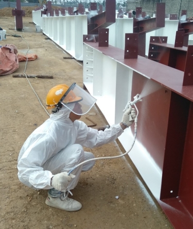 Các bước thi công sơn chống cháy cho nhà thép tiền chế
