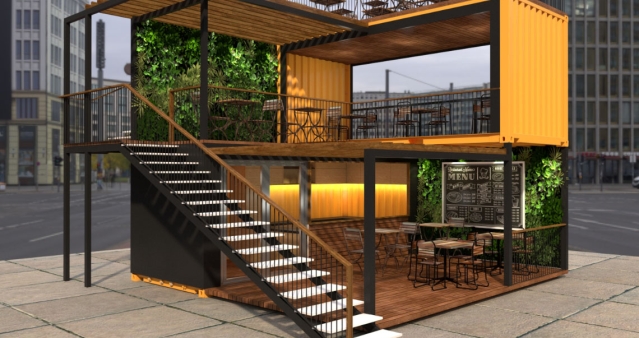Ý tưởng thiết kế quán cafe khung thép cực chất thu hút giới trẻ
