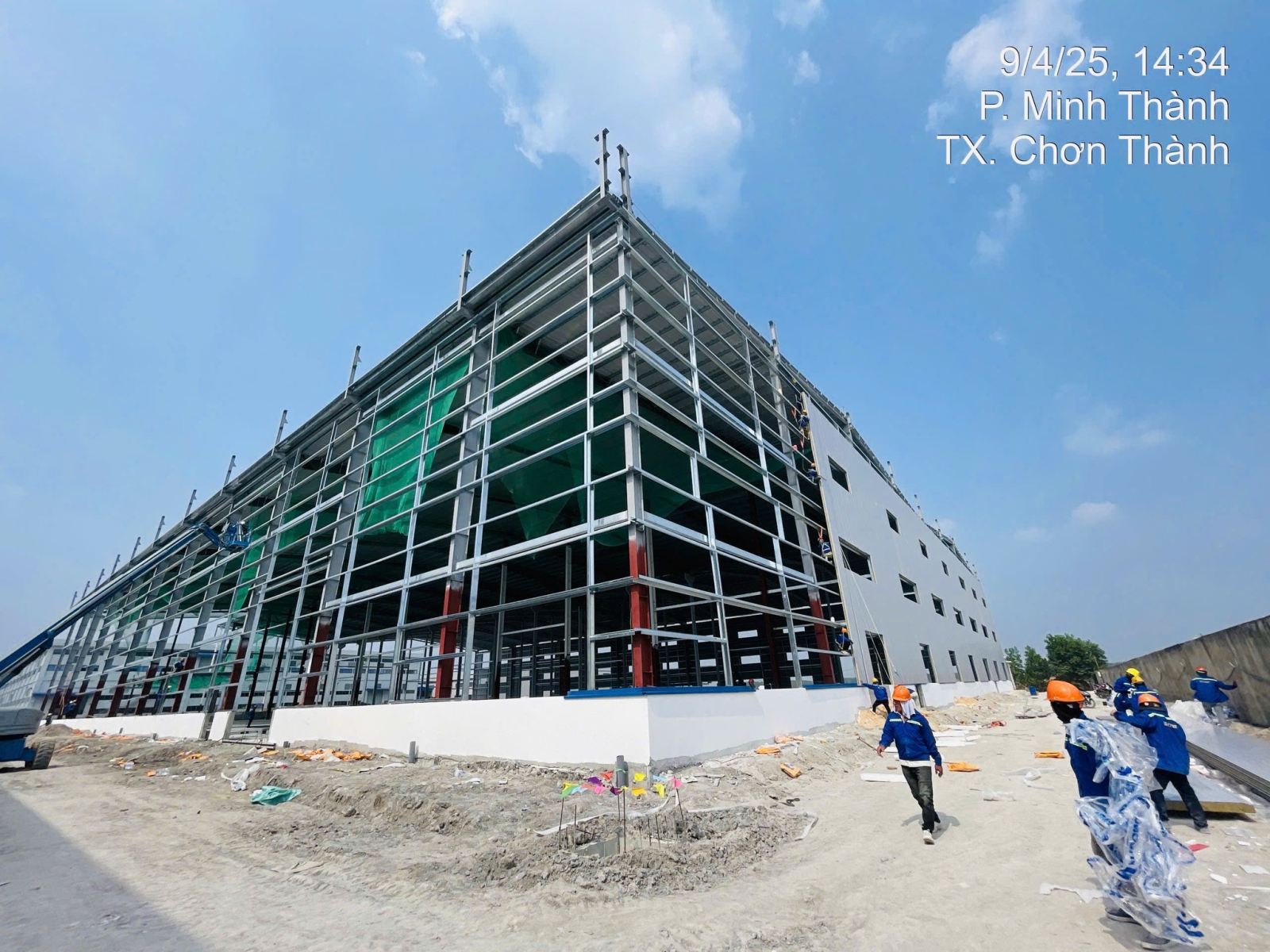 nhà khung thép tiền chế