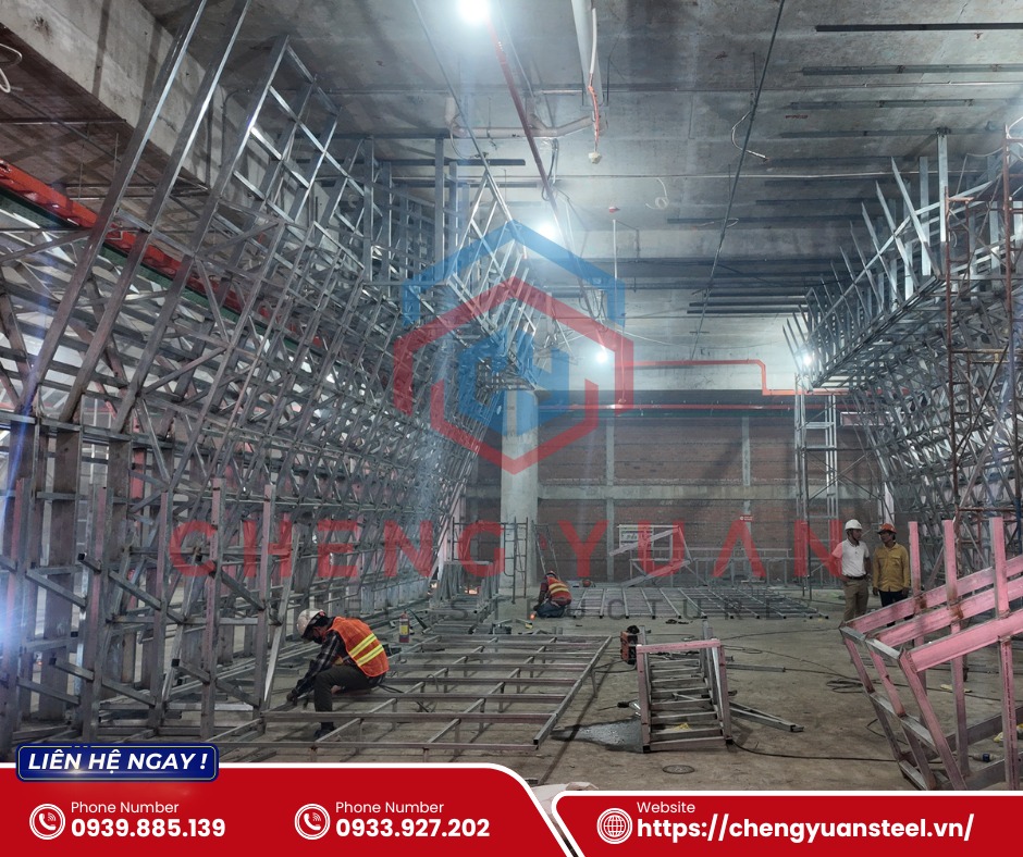 thi công khung kèo thép