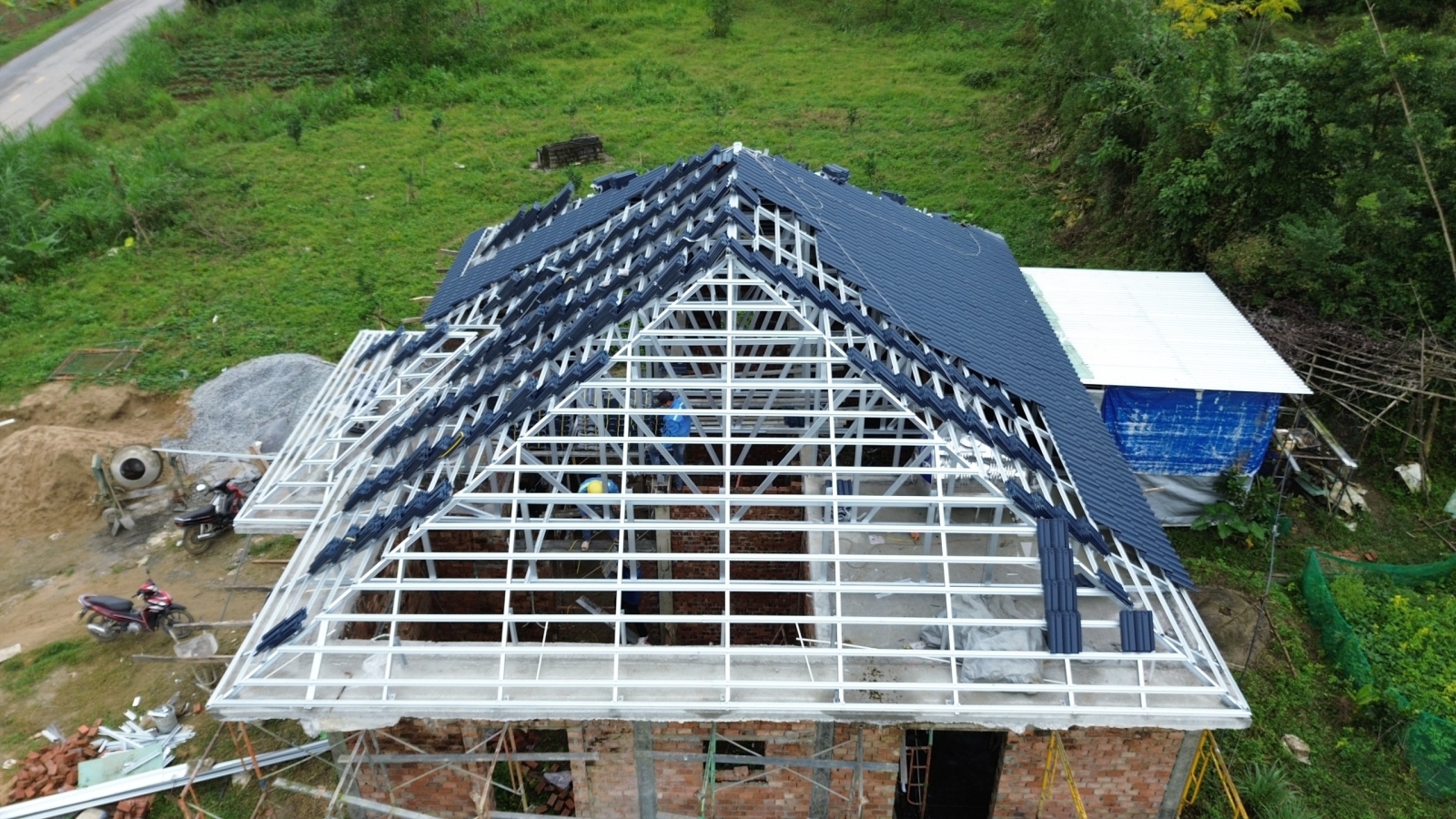 khung kèo mái ngói