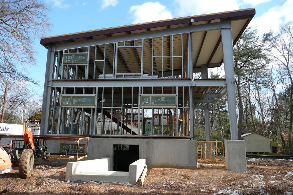 nhà thép tiền chế 2 tầng