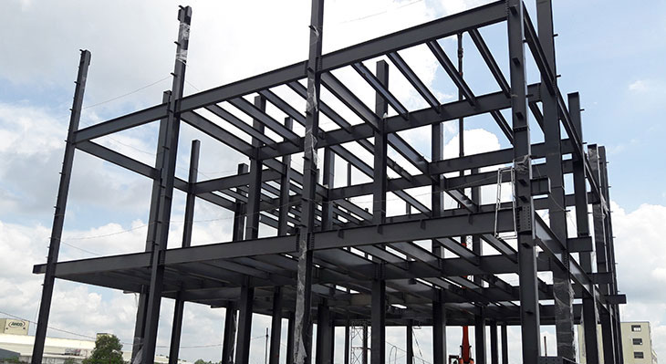 nhà thép tiền chế 2 tầng