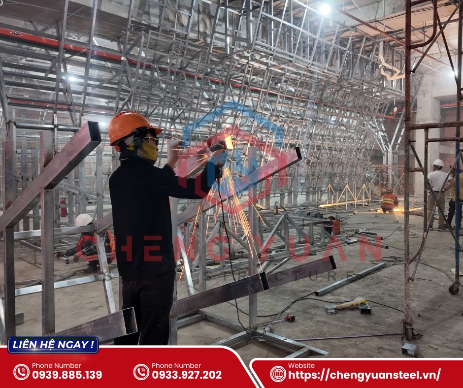 nhà xưởng khung thép tiền chế