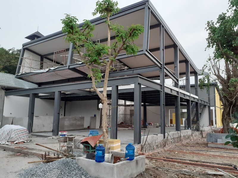 thiết kế nhà thép 2 tầng