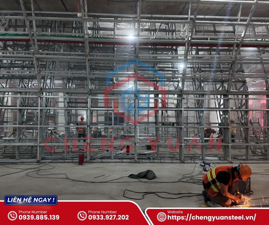 nhà xưởng khung thép tiền chế